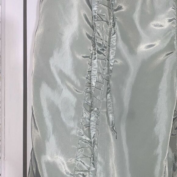 NWOT Miss 8 Olive Green Baggy Windbreaker Pants Women’s size Small  - Picture 6 of 11
